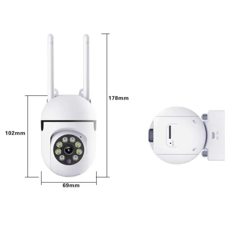 Solar Camera Wifi IP Camera Outdoor Wired Security Surveillance Smart home 100W AI Human Tracking Two Way Audio Night Color Cam