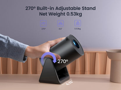 X77 Mini Projector 1080P Support 300 ANSI Android 11 Wifi Bluetooth Projector Auto Keystone Home Projector Portable