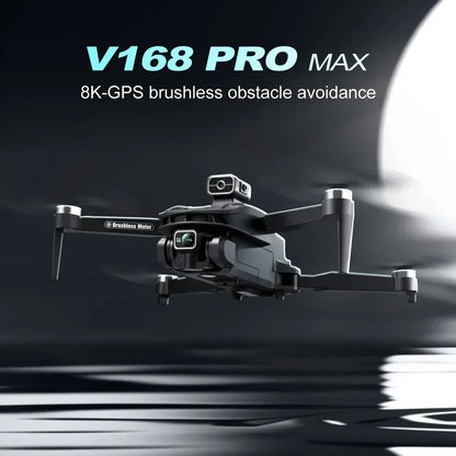 V168 Drone 8K 5G WIFI GPS Professional HD Aerial Photography DualCamera Omnidirectional Obstacle Avoidance Original