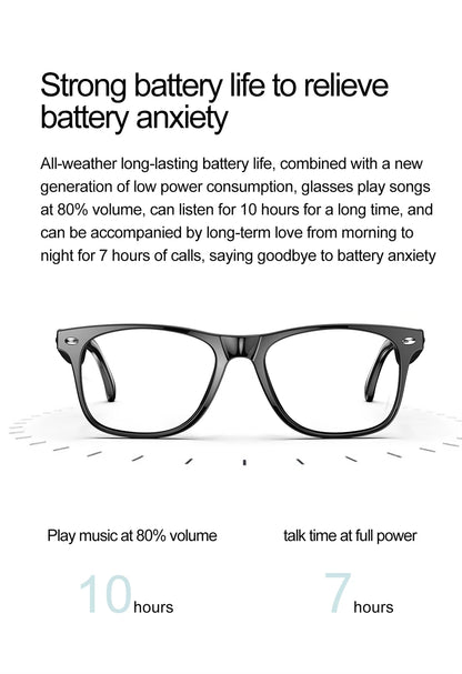 New AI Intelligent Translator Bluetooth Smart Glasses Men 163 Language AI Automatic Dialogue Translation Bluetooth Glasses Women