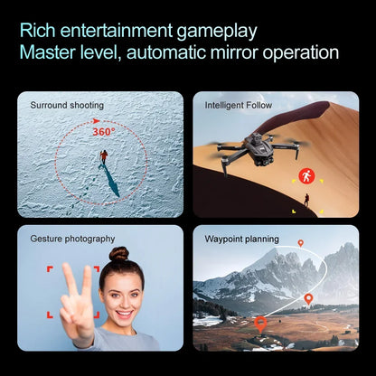 V168 Drone 8K 5G WIFI GPS Professional HD Aerial Photography DualCamera Omnidirectional Obstacle Avoidance Original