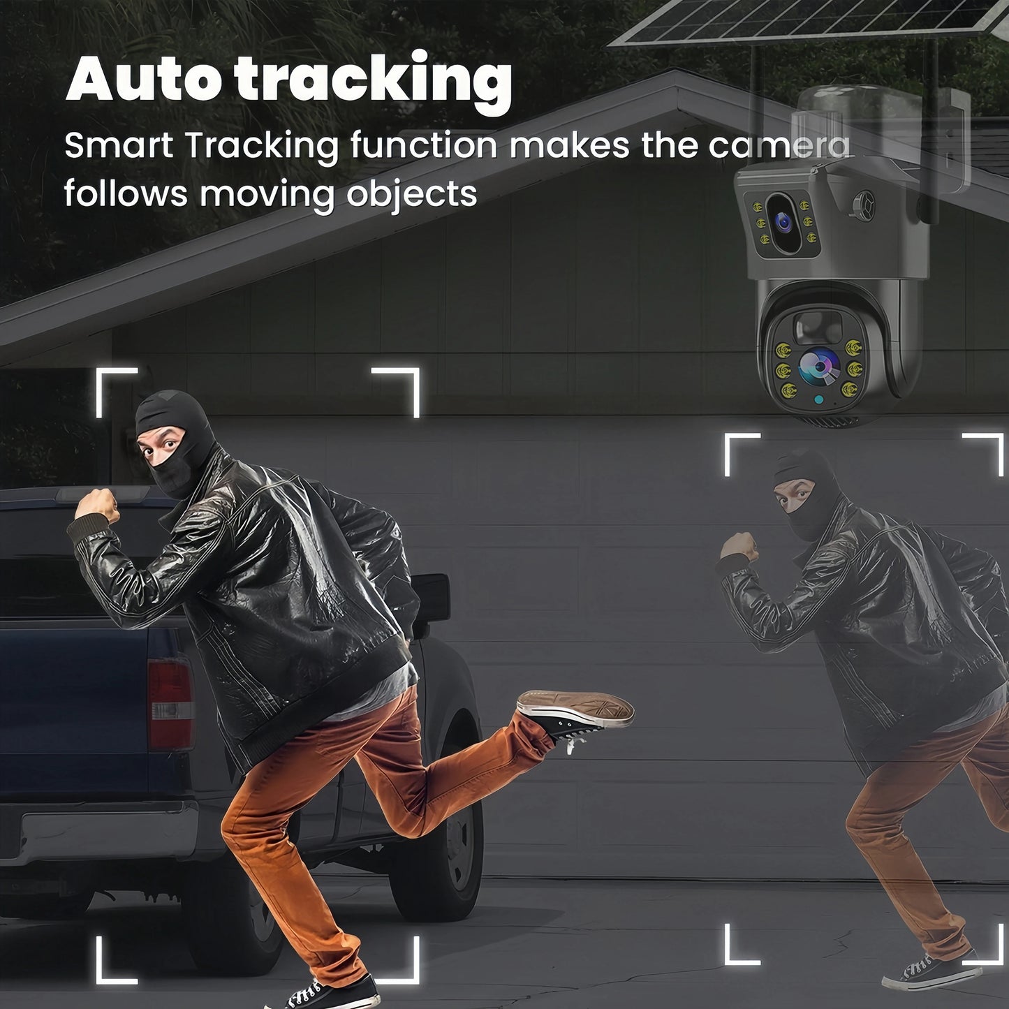 Solar Camera Outdoor 8MP 4K Dual Screen WIFI IP Monitor IP66 PIR Human Detection Security Video CCTV Surveillance Camera V380Pro