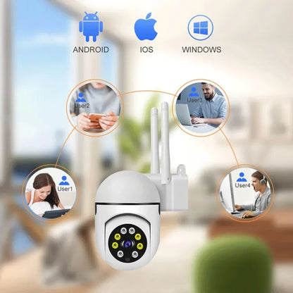 Solar Camera Wifi IP Camera Outdoor Wired Security Surveillance Smart home 100W AI Human Tracking Two Way Audio Night Color Cam
