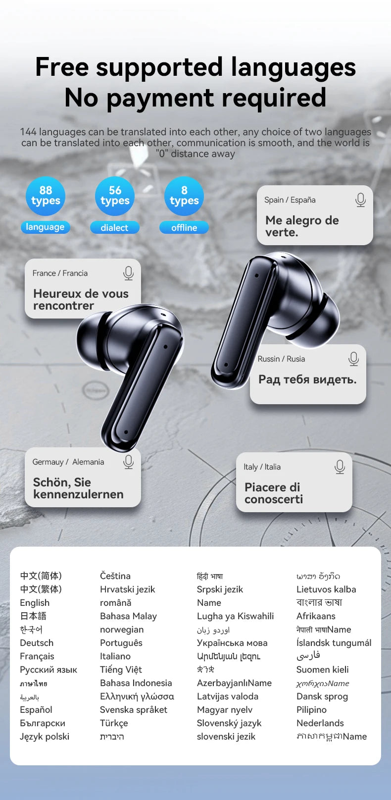 mzymi E18 Pro Bluetooth5.4 Headphones Noise Cancelling Gaming Headset Waterproof Sports Earphone TWS In Ear Earbuds For XIAOMI