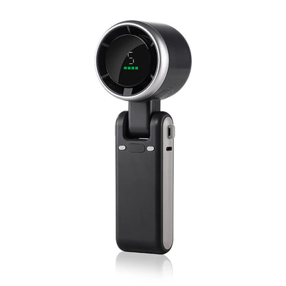 Rechargeable High Speed Turbo Fan Outdoor Portable Handheld Fan Hanging Neck Cooling Fan Mini Foldable Desktop Fan With Lanyard