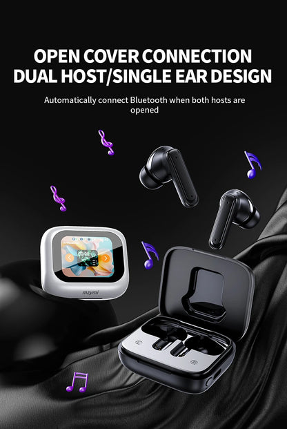 mzymi E18 Pro Bluetooth5.4 Headphones Noise Cancelling Gaming Headset Waterproof Sports Earphone TWS In Ear Earbuds For XIAOMI