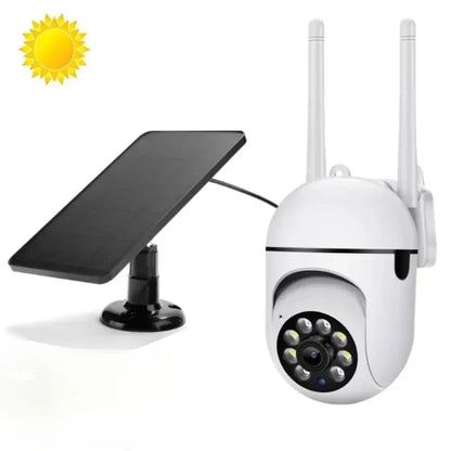 Solar Camera Wifi IP Camera Outdoor Wired Security Surveillance Smart home 100W AI Human Tracking Two Way Audio Night Color Cam