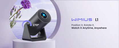X77 Mini Projector 1080P Support 300 ANSI Android 11 Wifi Bluetooth Projector Auto Keystone Home Projector Portable