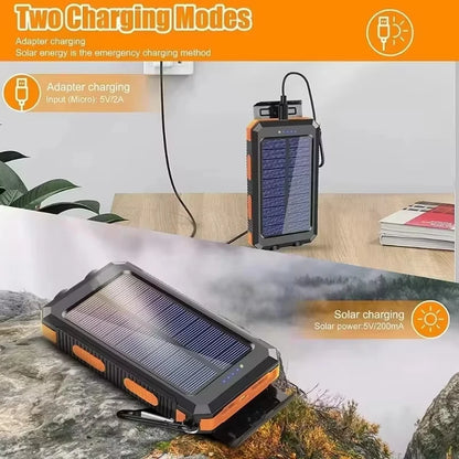 200000mAh Solar Power Bank Portable Large Capacity Charger Compatible 120W Super Fast Charging For iPhone Samsun Huawei Xiaomi