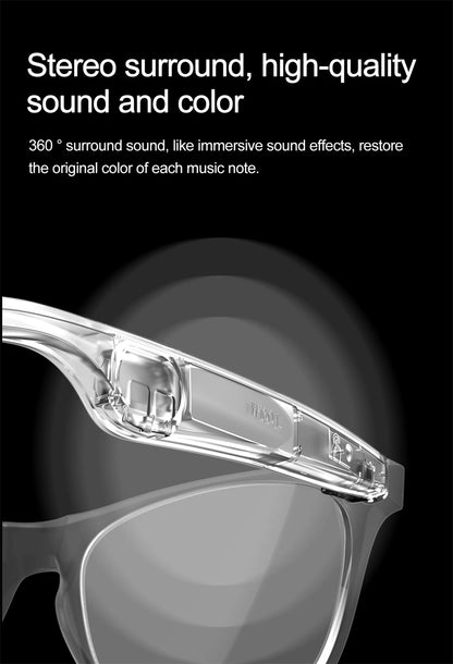 New AI Intelligent Translator Bluetooth Smart Glasses Men 163 Language AI Automatic Dialogue Translation Bluetooth Glasses Women