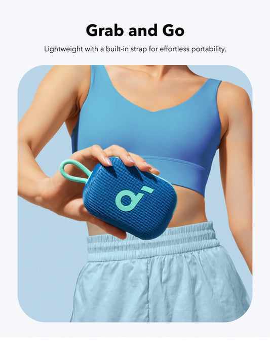 Soundcore Select 4 Go Bluetooth Speaker, Ultra Portable, Up to 20 Hours of Playtime, IP67 Waterproof and Dustproof, Floatable