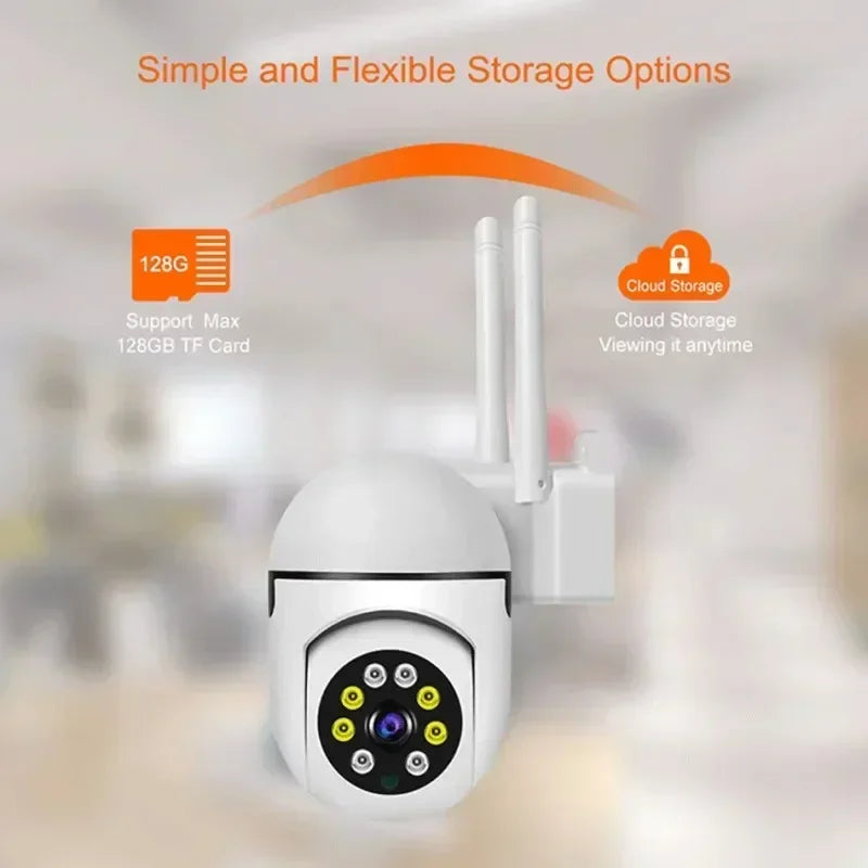 Solar Camera Wifi IP Camera Outdoor Wired Security Surveillance Smart home 100W AI Human Tracking Two Way Audio Night Color Cam