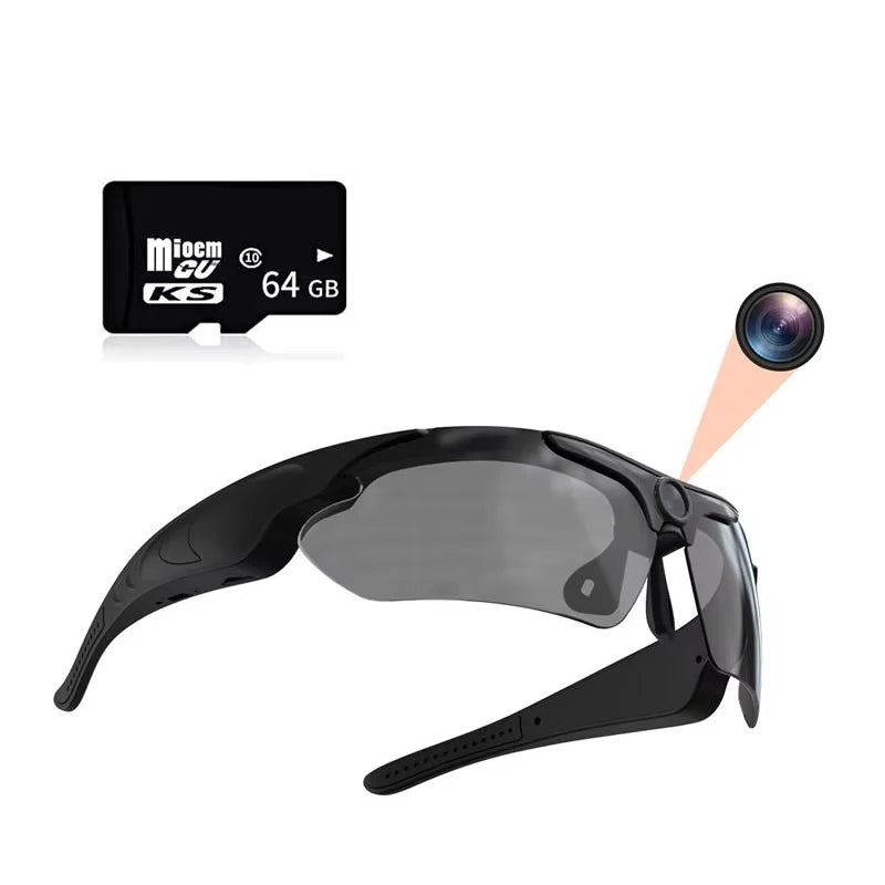 Smart Glasses HD 1080P - Camera Audio Video Riding Recorder Camcorder Outdoor Sports Driving Glasses Action Camera New 2025