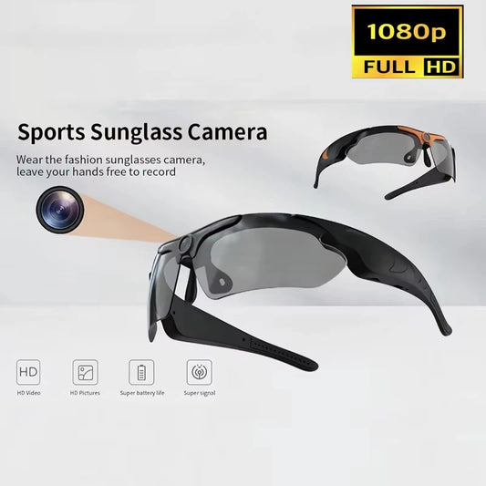 Smart Glasses HD 1080P - Camera Audio Video Riding Recorder Camcorder Outdoor Sports Driving Glasses Action Camera New 2025